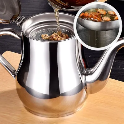 Stainless Steel Oil Strainer Pot (700ml)